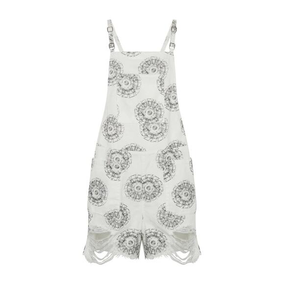 NWT- ONE TEASPOON CYMATIC PINI DENIM PLAYSUIT WH CYMATIC OVERALLS Sz:SM Ret$189 - Picture 7 of 8